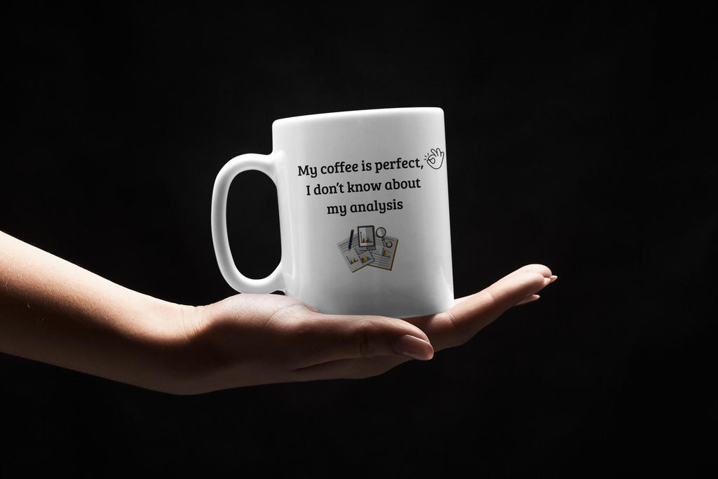 Ceramic Coffee Mug | Gentle Humor Office Drinkware | Data Nerd Gift