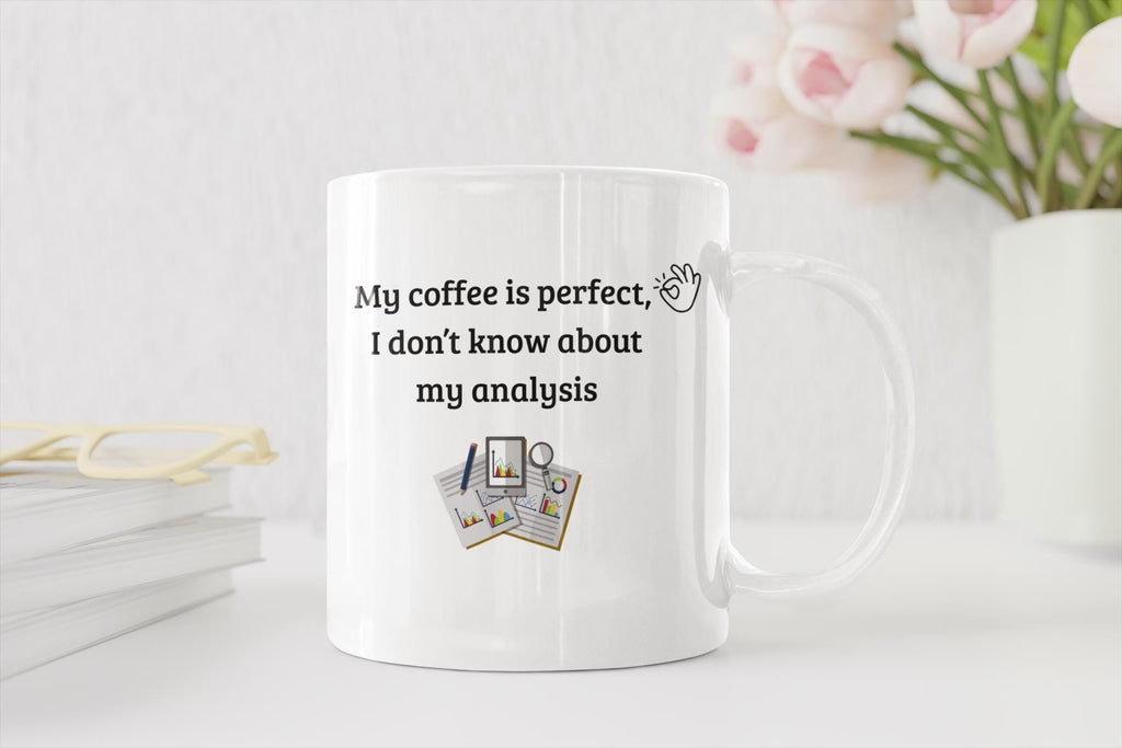 Ceramic Coffee Mug | Gentle Humor Office Drinkware | Data Nerd Gift