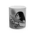 Overcoming grief | Embrace Illustration Ceramic Mug | Grayscale Hug Art Print
