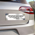 Proverbs 14:29 Scripture Car Magnet | Matte White Vinyl, Topographic Waves