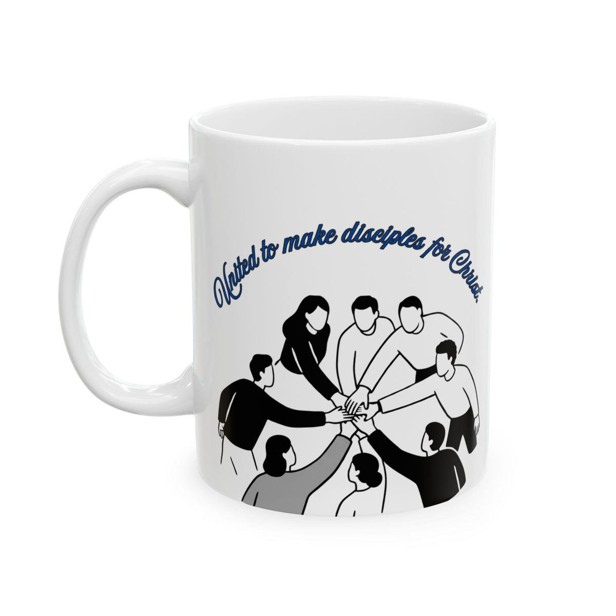 United to Make Disciples for Christ Mug | Faith Coffee Cup (Bilingual Design)