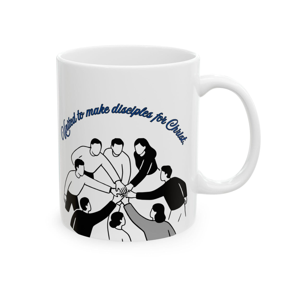 United to Make Disciples for Christ Mug | Faith Coffee Cup (Bilingual Design)