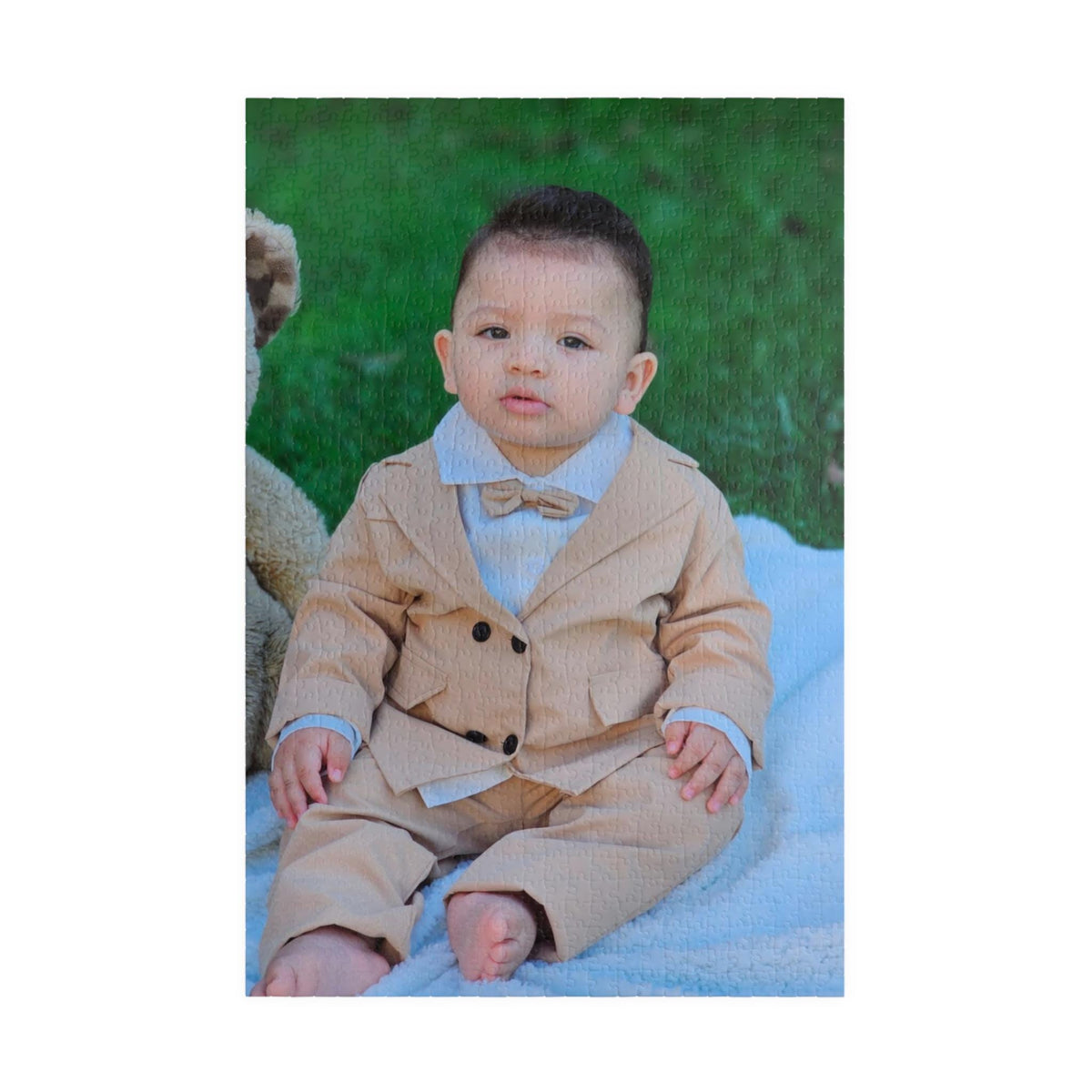 Custom Baby Portrait Jigsaw Puzzle, 520 or 1014 Pieces, Personalized Keepsake Gift
