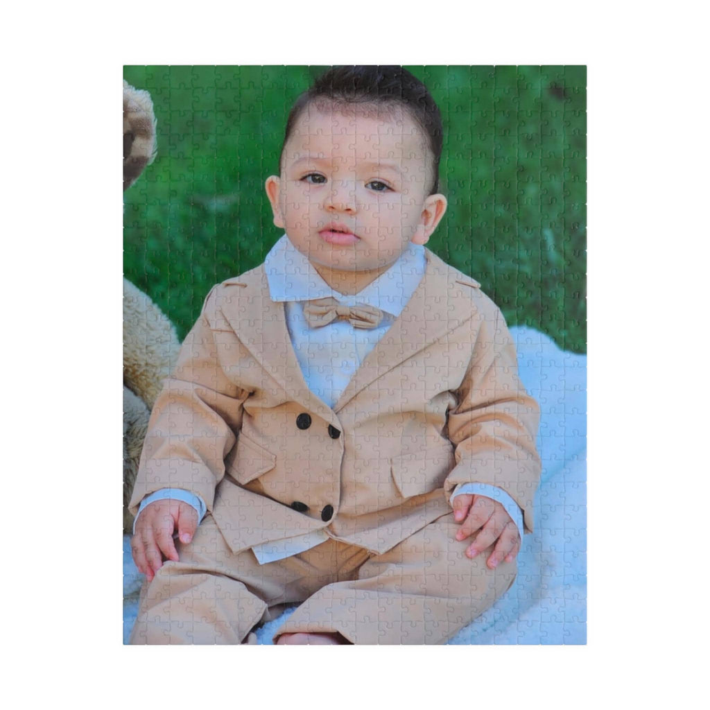 Custom Baby Portrait Jigsaw Puzzle, 520 or 1014 Pieces, Personalized Keepsake Gift