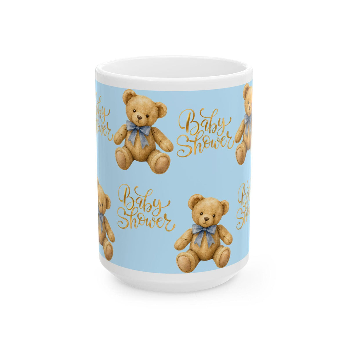 Teddy Bear Baby Shower Mug | Blue Ceramic Mug  | It's a Boy