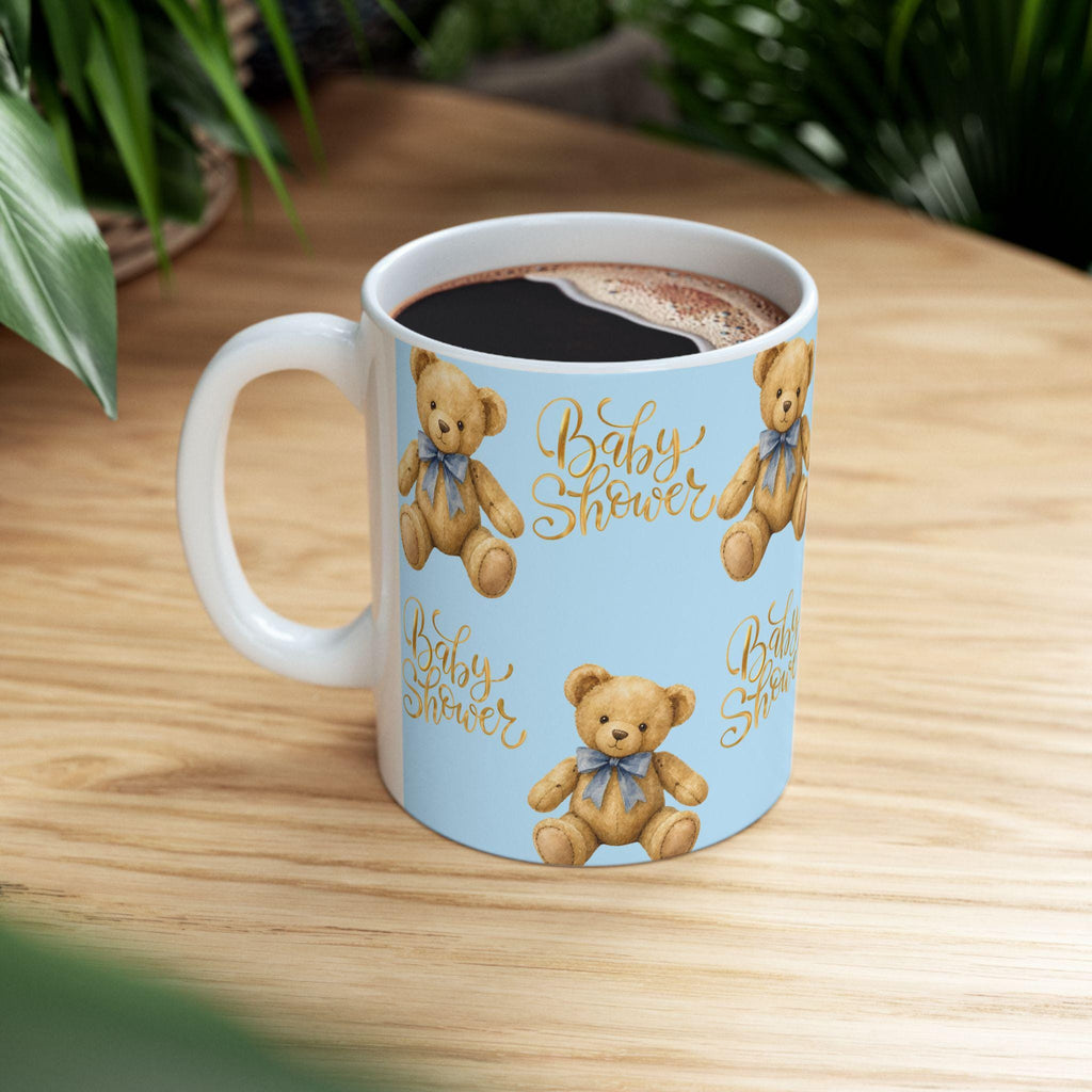 Teddy Bear Baby Shower Mug | Blue Ceramic Mug  | It's a Boy