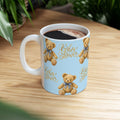 Teddy Bear Baby Shower Mug | Blue Ceramic Mug  | It's a Boy