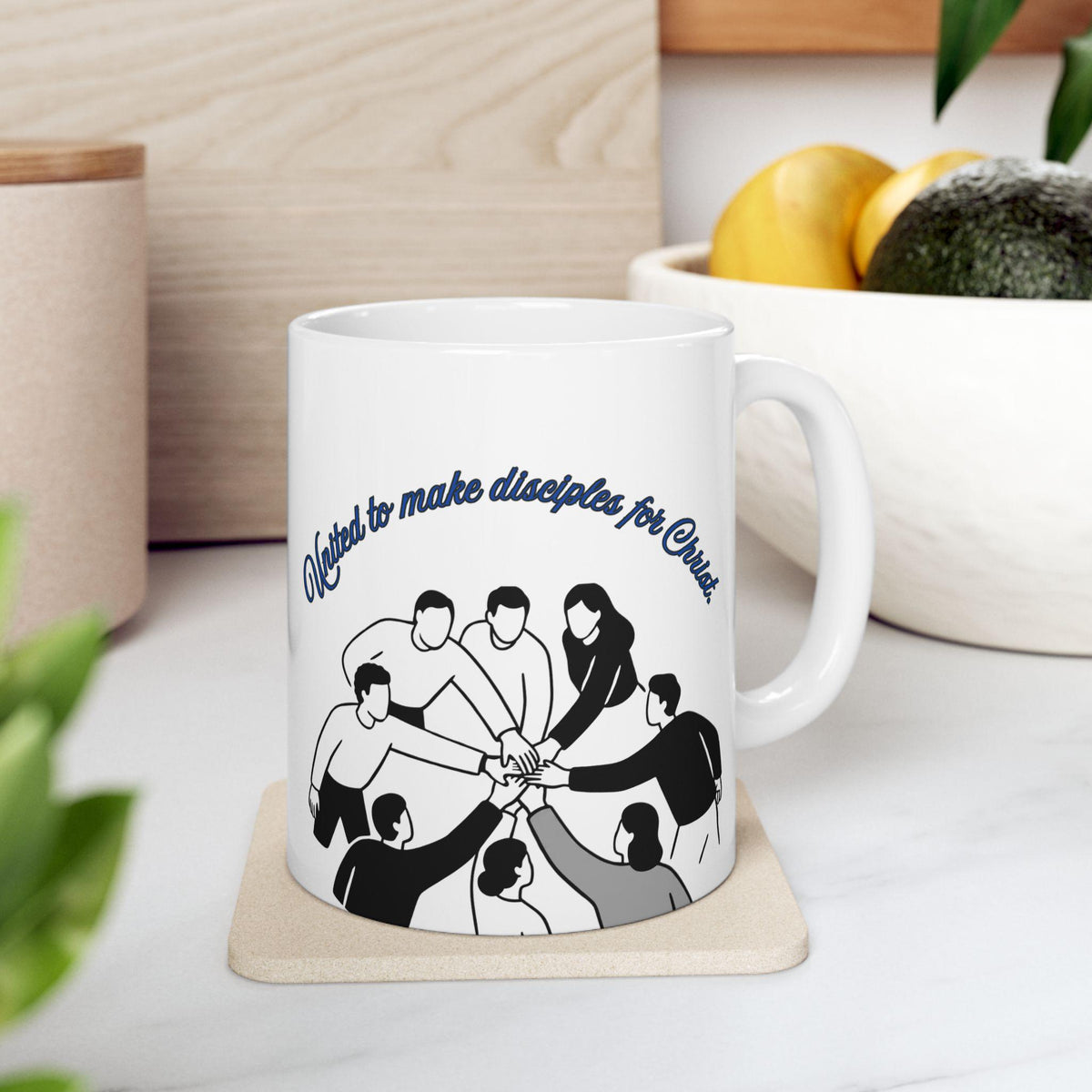United to Make Disciples for Christ Mug | Faith Coffee Cup (Bilingual Design)