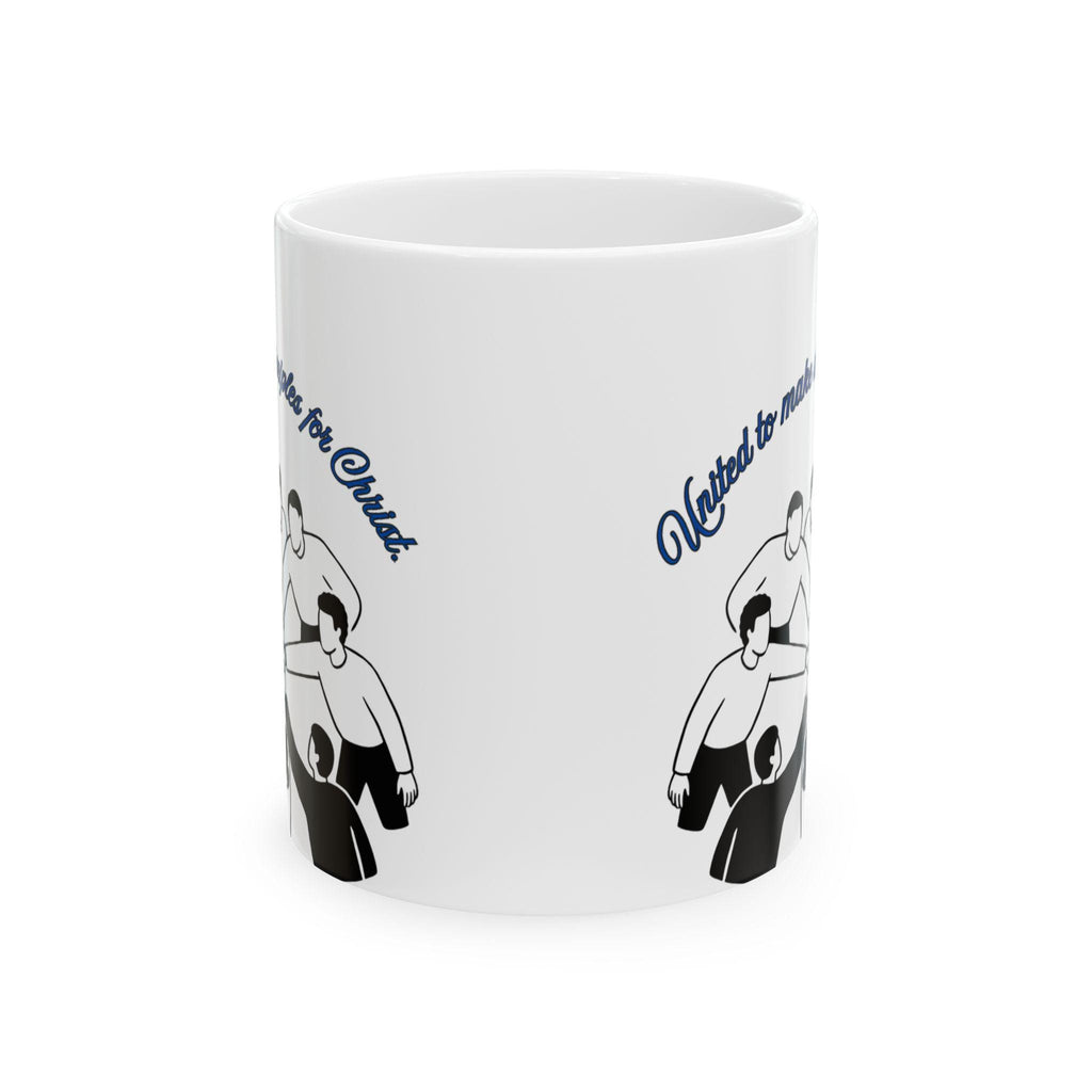 United to Make Disciples for Christ Mug | Faith Coffee Cup (Bilingual Design)