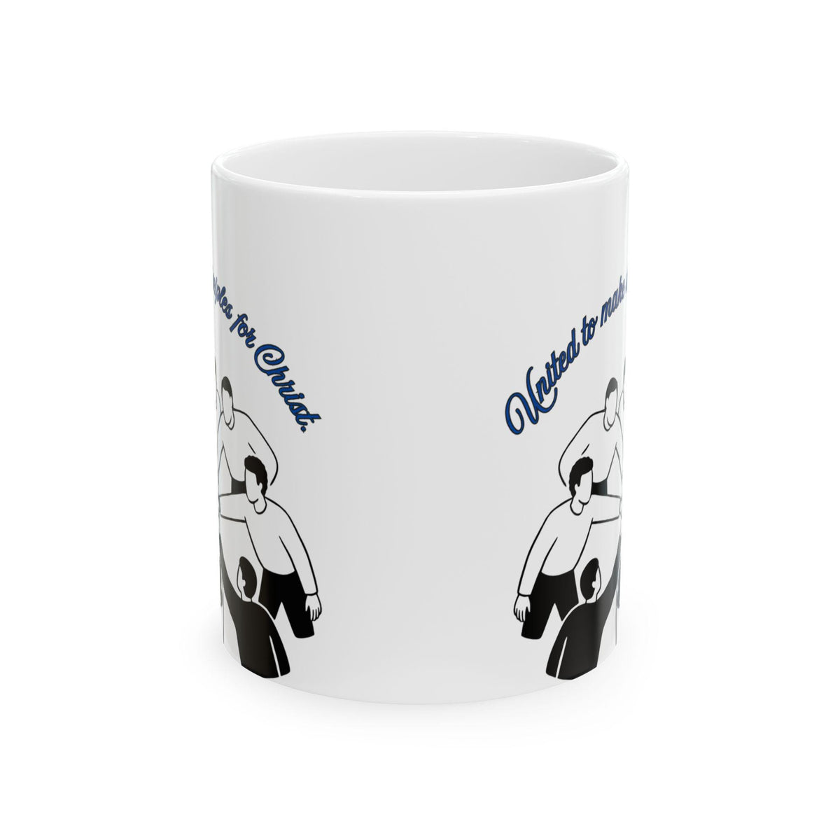 United to Make Disciples for Christ Mug | Faith Coffee Cup (Bilingual Design)